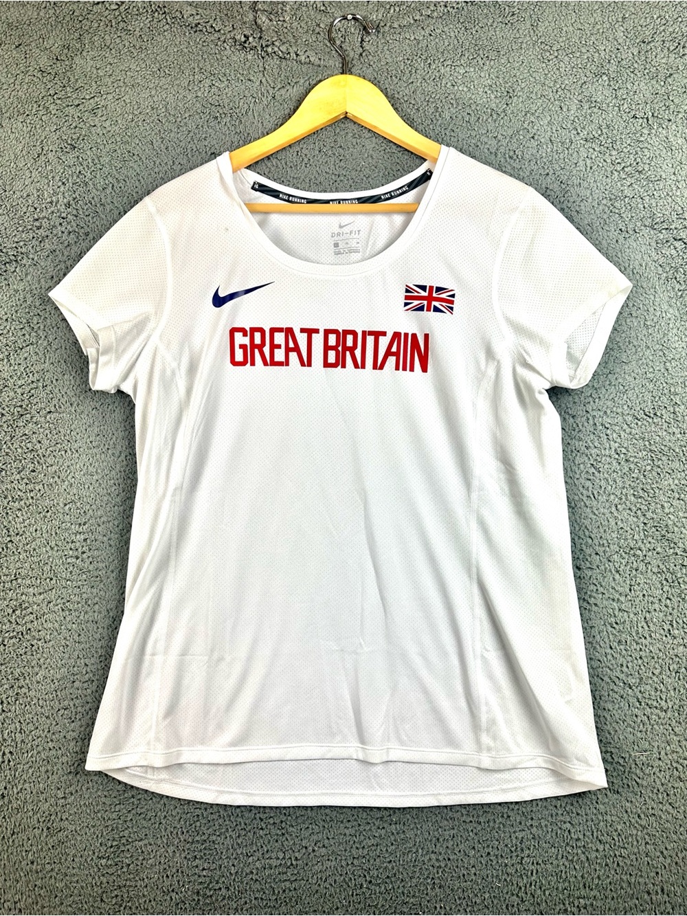 Nike Great Britain Elite Pro Running British Track and Field Olympic Shirt XL
